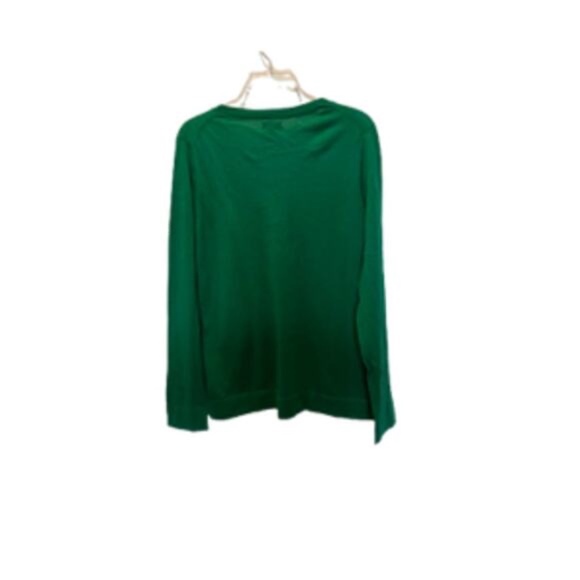 J. Crew Pullover Sweater Crewneck Design Lightweight Soft Green W Large NWT - Picture 3 of 9